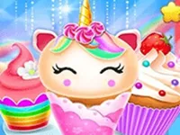 Unicorn Mermaid Cupcake Cooking Design - Creative  image